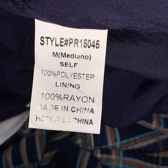 Plaid V-Neck Romper Women Medium Blue Long Sleeve Lined Negtled & Co Elast Waist - Picture 6 of 7